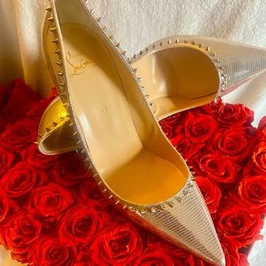 Christian Louboutin Anjalina Silver Pump